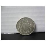 1942 SILVER CANADA 50 CENT COIN