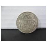 1942 SILVER CANADA 50 CENT COIN