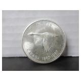 SILVER 1867-1967 CENTENNIAL CANADA ONE DOLLAR COIN