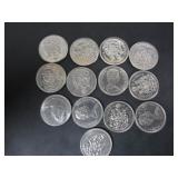 13 CANADA 1968 50 CENT COINS