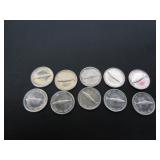 10 SILVER 1967 CENTENNIAL CANADA 10 CENT COINS