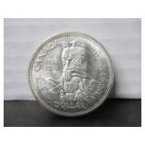 SILVER 1858-1958 CANADA ONE DOLLAR COIN