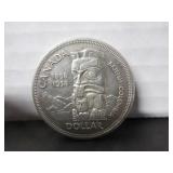 SILVER 1858-1958 CANADA ONE DOLLAR COIN