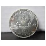 SILVER 1962 CANADA ONE DOLLAR COIN
