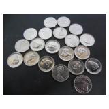 20-1967 CANADA CENTENNIAL 5 CENT COINS