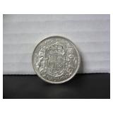 1942 SILVER CANADA 50 CENT COIN