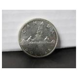 SILVER 1959 CANADA ONE DOLLAR COIN