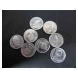 8 SILVER 1967 CANADA CENTENNIAL DIMES