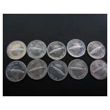 10 SILVER 1967 CENTENNIAL CANADA 10 CENT COINS