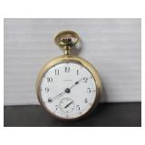 GOLD FILLED WALTHAM WORKING RAILROAD POCKET WATCH