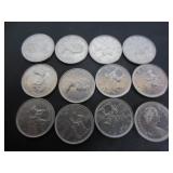 12 1973 CANADA 'MOUNTIE' RCMP CENTENNIAL 25 CENT