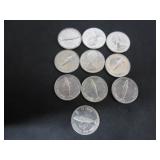 10 SILVER 1967 CANADA CENTENNIAL 10 CENT COINS