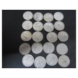 20 SILVER CANADA 1968 10 CENT COINS 50% SILVER