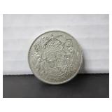 1943 SILVER CANADA 50 CENT COIN