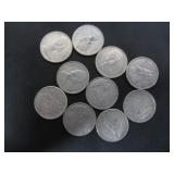 10 SILVER 1968 CANADA 10 CENT COINS