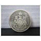 SILVER 1963 CANADA 50 CENT COIN