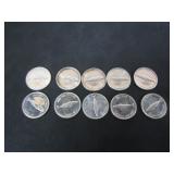 10 SILVER 1967 CENTENNIAL CANADA 10 CENT COINS