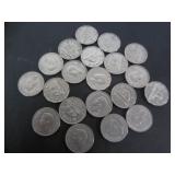 20 CANADA 1930'S-40'S 5 CENT COINS