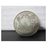 1943 SILVER CANADA 50 CENT COIN