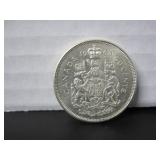 SILVER 1963 CANADA 50 CENT COIN