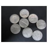 8 SILVER CANADA CENTENNIAL 10 CENT COINS
