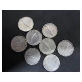 8 SILVER CANADA CENTENNIAL 10 CENT COINS