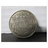 1942 SILVER CANADA 50 CENT COIN