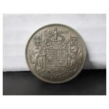 1942 SILVER CANADA 50 CENT COIN