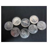 8 SILVER 1967 CANADA CENTENNIAL DIMES