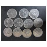 11 1973 CANADA 'MOUNTIE' RCMP CENTENNIAL 25 CENT