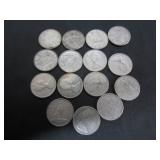 15 SILVER CANADA 1968 10 CENT COINS 50% SILVER