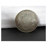 1942 SILVER CANADA 50 CENT COIN