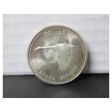SILVER 1867-1967 CENTENNIAL CANADA ONE DOLLAR COIN