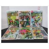 6 DC GREEN LANTERN-GREEN ARROW COMIC BOOKS