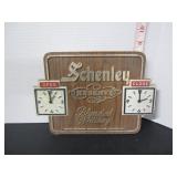 VINTAGE SCHENLEY BLENDED WHISKEY DOOR SIGN