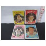 4-1959 TOPPS BASEBALL CARDS