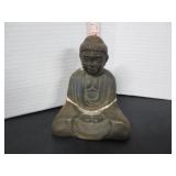 VINTAGE CAST IRON BUDDAH SCULPTURE
