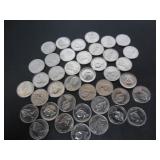 40 1967 CANADA CENTENNIAL 5 CENT COINS