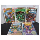 5 VINTAGE DC MARVEL COMIC BOOKS