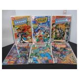 6 DC JUSTICE LEAGUE AMERICA COMIC BOOKS