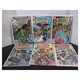 6 JUSTICE LEAGUE AMERICA COMIS BOOKS