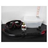 LIKE NEW DIVING SNORKEL 'TUSA' GOGGLES