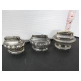 3 VINTAGE TABLE LIGHTERS RONSON