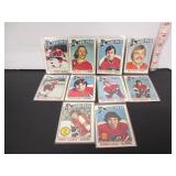 10 1976 OPC FLYERS HOCKEY CARDS