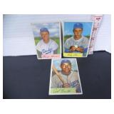 3-1954 BOWMAN BASEBALL CARDS