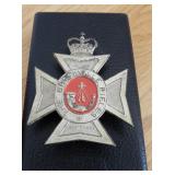 VINTAGE BROCKVILLE RIFLES METAL BADGE