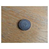 STERLING SILVER 1910 SS BRITISH 5 CENT PIECE