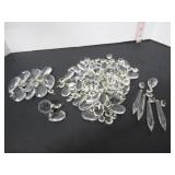 45 MISC. VINTAGE GLASS PRISIMS