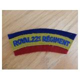 WW2 CDN ARMY ROYAL 22ND REGIMENT SHOULDER TITLE