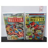#3 & #14 MARVEL THE ETERNALS COMIC BOOKS